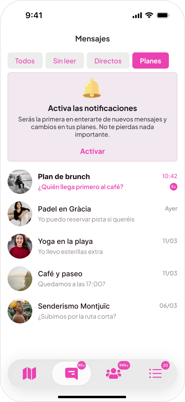 After: Notifications – persistent card